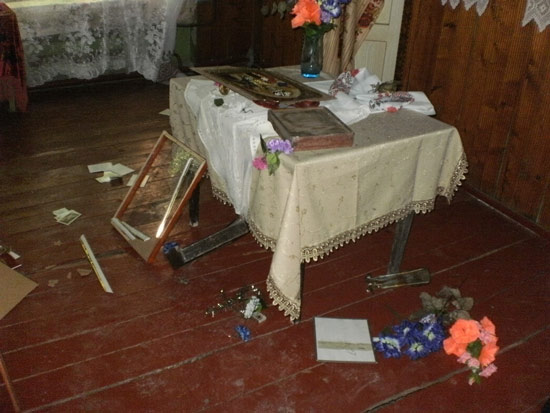 Осквернено храм у Вощилисі